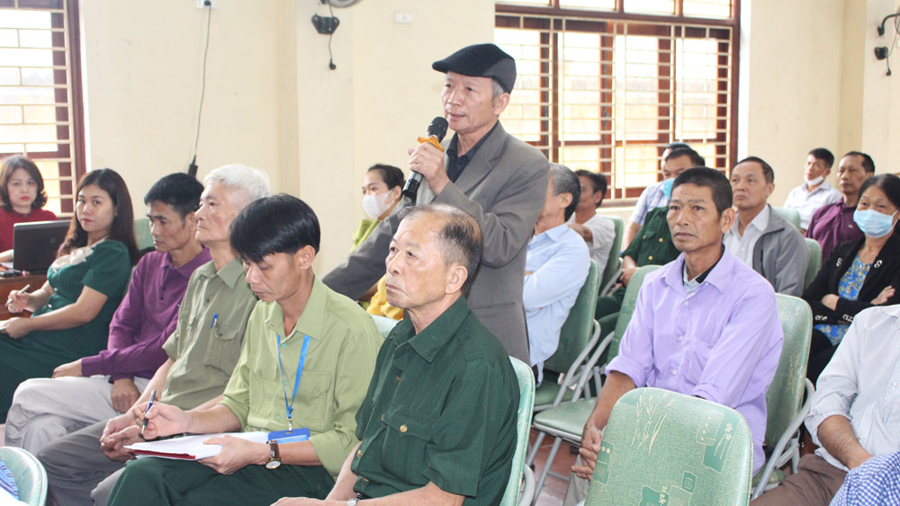Đại biểu Quốc hội tỉnh tiếp xúc cử tri tại huyện Phú Lương