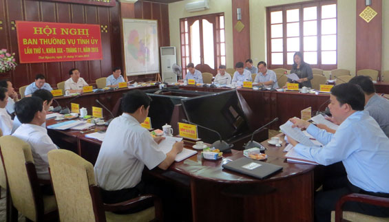 Hội nghị lần thứ nhất Ban Thường vụ Tỉnh ủy khóa XIX: Cho ý kiến vào các nội dung được trình 