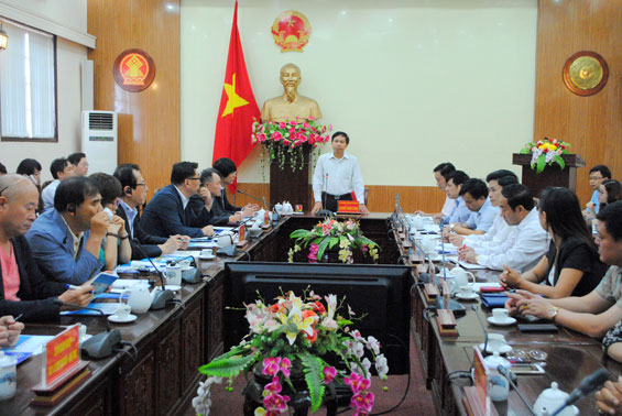 Lãnh đạo UBND tỉnh tiếp và làm việc với Đoàn DN của tỉnh Gyeongsangbuk, Hàn Quốc 