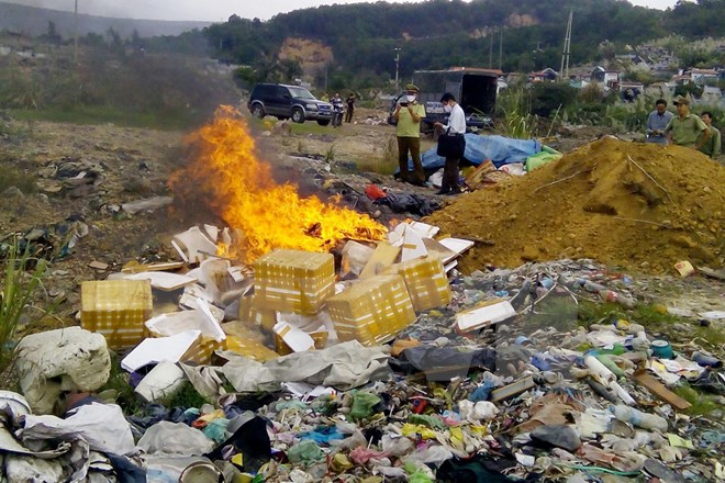 Bắc Giang tiêu hủy gần 3 tấn dược liệu không rõ nguồn gốc