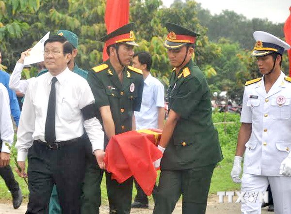 Chủ tịch nước dự lễ truy điệu, an táng hài cốt liệt sỹ tại Nhơn Trạch