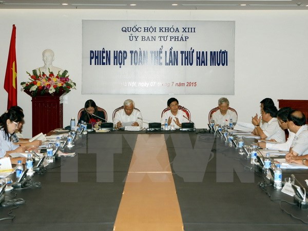 Ủy ban Tư pháp của Quốc hội họp phiên toàn thể lần thứ 20