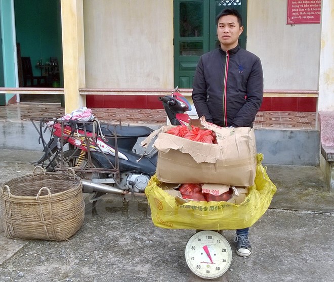 Bắt đối tượng chở trái phép 40kg pháo nổ mua từ Trung Quốc
