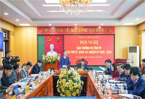 Ban Thường vụ Tỉnh ủy Thái Nguyên cho ý kiến vào một số nội dung