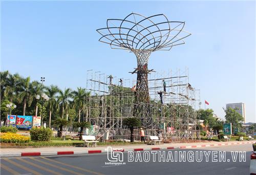 TP. Thái Nguyên: Làm đẹp đô thị đón ngày lễ lớn