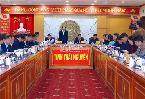 Bộ trưởng Bộ Xây dựng Trần Hồng Minh làm việc tại Thái Nguyên