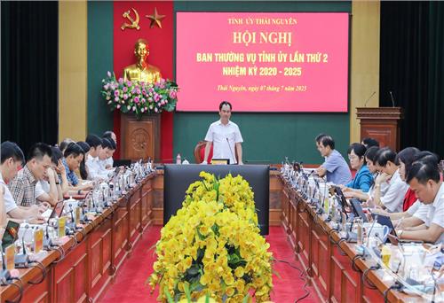 Hội nghị Ban Thường vụ Tỉnh ủy Thái Nguyên lần thứ 2: Thảo luận, quyết định nhiều nội dung quan trọng 
