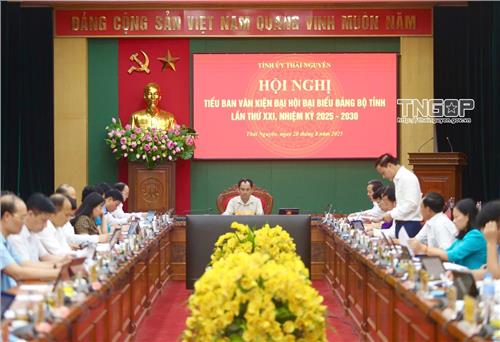 Kịp thời điều chỉnh, bổ sung chỉ tiêu để hoàn thiện Văn kiện trình Đại hội đại biểu Đảng bộ tỉnh Thái Nguyên, nhiệm kỳ 2025 - 2030
