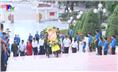 Đoàn đại biểu TP Thái Nguyên dâng hương tưởng niệm các Anh hùng liệt sĩ.