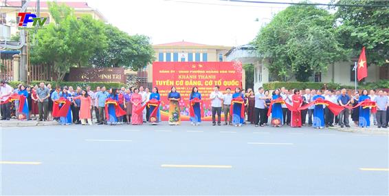 Phường Hoàng Văn Thụ: Khánh thành tuyến đường cờ Đảng, cờ Tổ quốc.