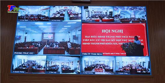 Tiếp xúc cử tri sau kỳ họp thứ mười tám, HĐND thành phố Thái Nguyên khóa XIX