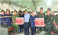 Đồng chí Bí thư Tỉnh ủy Thái Nguyên thăm, động viên lực lượng quân đội, công an tham gia khắc phục hậu quả thiên tai