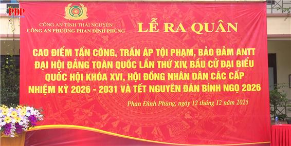 Công an phường Phan Đình Phùng ra quân đợt cao điểm tấn công trấn áp tội phạm
