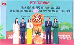 Trường THCS Chu Văn An kỷ niệm 35 năm ngày thành lập