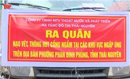 Ra quân nạo vét, thông hút cống ngầm tại các khu vực ngập úng trên địa bàn phường Phan Đình Phùng