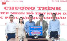 Tỉnh Quảng Ninh hỗ trợ 500 triệu đồng cho phường Phan Đình Phùng hỡ trợ khắc phục hậu quả cơn bão số 11.