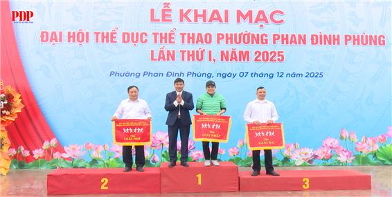 Phường Phan Đình Phùng tổ chức thành công Đại hội Thể dục thể thao lần thứ I, năm 2025.