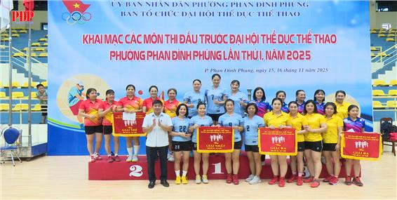 Bế mạc và trao giải các môn thi đấu trước Đại hội Thể dục Thể thao phường Phan Đình Phùng lần thứ I năm 2025